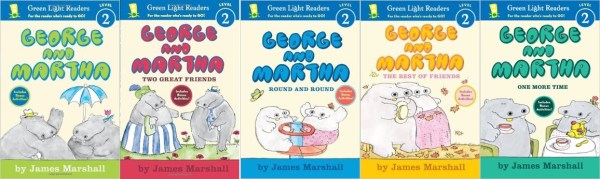 The first five George and Martha readers written by James Marshall.